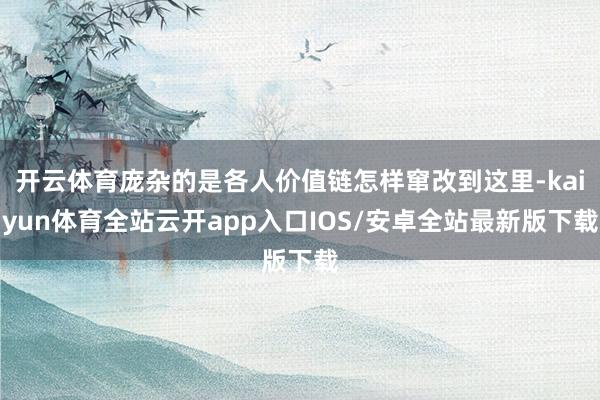 开云体育庞杂的是各人价值链怎样窜改到这里-kaiyun体育全站云开app入口IOS/安卓全站最新版下载
