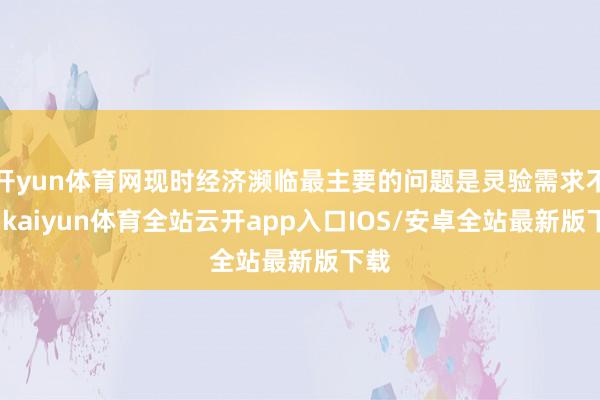 开yun体育网现时经济濒临最主要的问题是灵验需求不及-kaiyun体育全站云开app入口IOS/安卓全站最新版下载