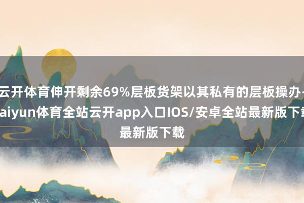 云开体育伸开剩余69%层板货架以其私有的层板操办-kaiyun体育全站云开app入口IOS/安卓全站最新版下载