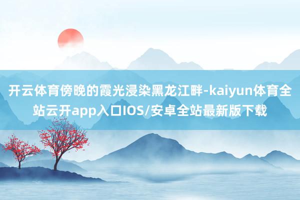 开云体育傍晚的霞光浸染黑龙江畔-kaiyun体育全站云开app入口IOS/安卓全站最新版下载