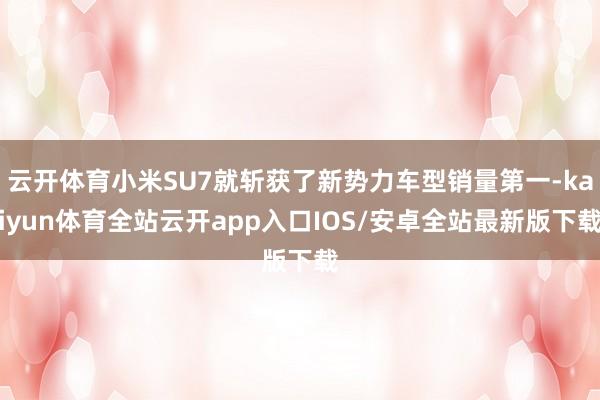 云开体育小米SU7就斩获了新势力车型销量第一-kaiyun体育全站云开app入口IOS/安卓全站最新版下载
