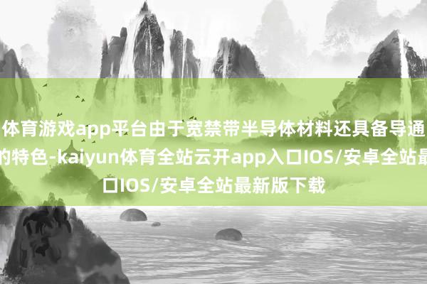 体育游戏app平台由于宽禁带半导体材料还具备导通电阻更小的特色-kaiyun体育全站云开app入口IOS/安卓全站最新版下载