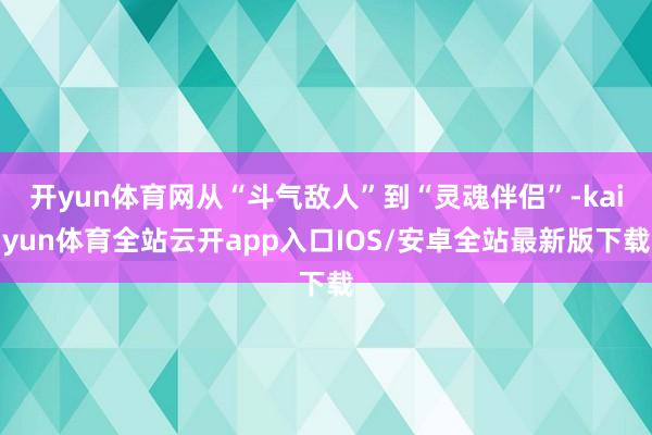 开yun体育网从“斗气敌人”到“灵魂伴侣”-kaiyun体育全站云开app入口IOS/安卓全站最新版下载