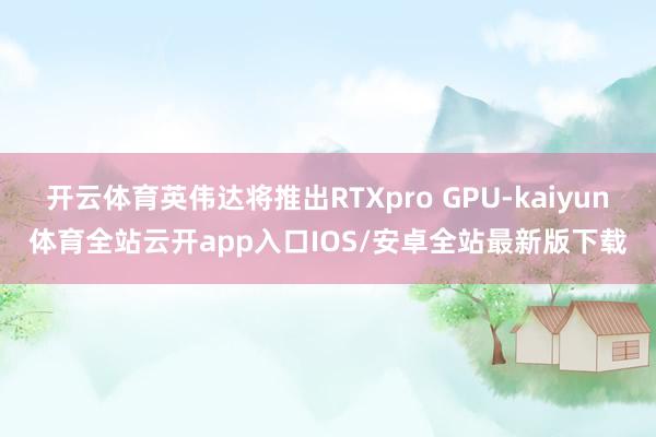 开云体育英伟达将推出RTXpro GPU-kaiyun体育全站云开app入口IOS/安卓全站最新版下载