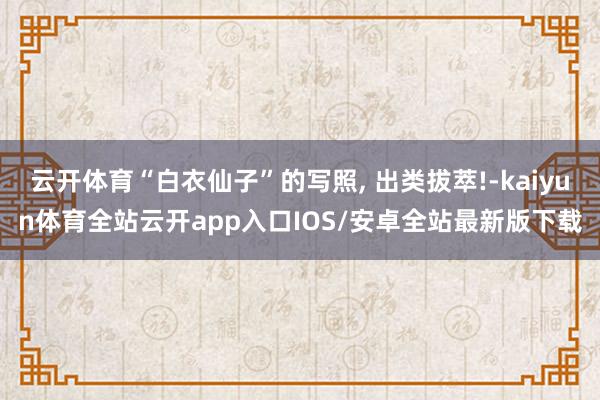 云开体育“白衣仙子”的写照, 出类拔萃!-kaiyun体育全站云开app入口IOS/安卓全站最新版下载