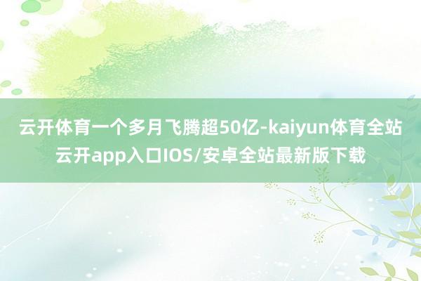 云开体育一个多月飞腾超50亿-kaiyun体育全站云开app入口IOS/安卓全站最新版下载