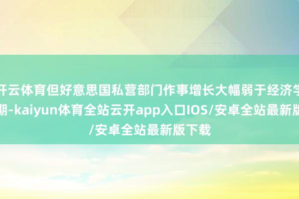 开云体育但好意思国私营部门作事增长大幅弱于经济学家预期-kaiyun体育全站云开app入口IOS/安卓全站最新版下载
